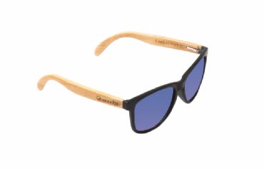 Gafas de sol de madera MIX Natural de Bamb & Blue lens
