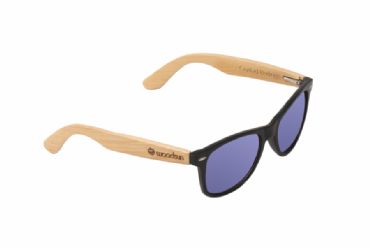 Gafas de sol de madera MIX Natural de Bamb  & Blue lens