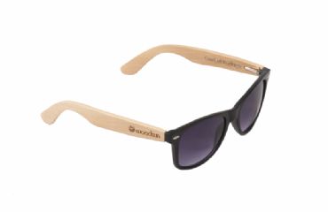 Gafas de sol de madera MIX Natural de Bamb  & Black lens
