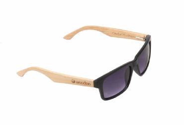 Gafas de sol de madera MIX Natural de Bamb  & Black lens