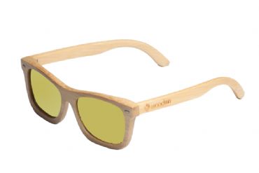 Gafas de sol de madera Natural  de Bamb  & Yellow lens