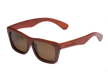 Gafas de sol de madera Natural de Rose  & Brown lens