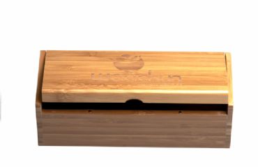 Caja de madera de bamb para gafas de sol  
