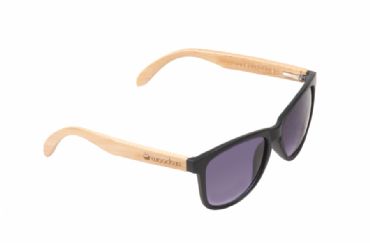 Gafas de sol de madera MIX Natural de Bamb & Black lens