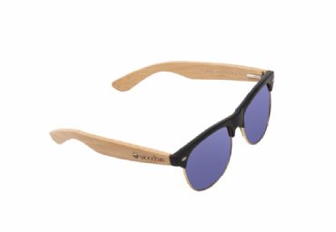 Gafas de sol de madera MIX Natural de Bamb  & Blue lens