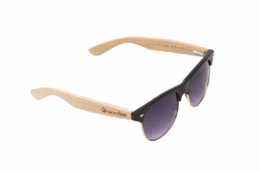 Gafas de sol de madera MIX Natural de Bamb  & Black lens