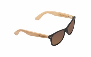 Gafas de sol de madera MIX Natural de Bambú  & Brown lens
