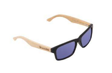  Gafas de sol de madera MIX Natural de Bamb  & Blue lens