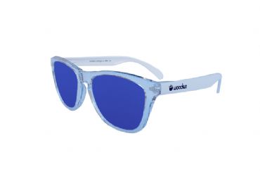 Gafas de sol de montura policarbonato Trasparente & White - Blue lens