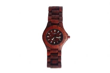 Reloj de madera redondo y madera Red unisex