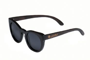 Gafas de sol de madera painted bamboo & black glass