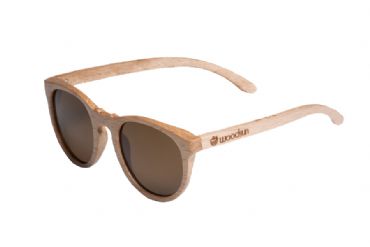 Gafas de sol de madera Natural de Beech  & Brown lens