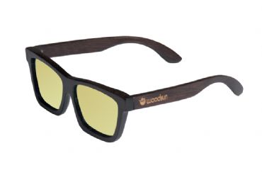  Gafas de sol de madera Natural Painted  de Bamb  &  Yellow lens