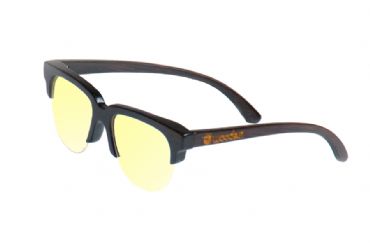 Gafas de sol de madera painted bamboo & yellow lens