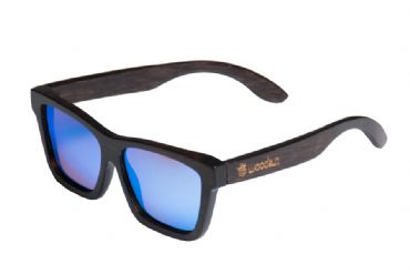  Gafas de sol de madera Natural Painted  de Bamb  &  Blue lens barata 