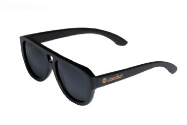 Gafas de sol de madera Natural Painted  de Bamb  &  Black  lens