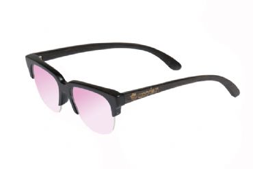 Gafas de sol de madera painted bamboo & light pink lenses