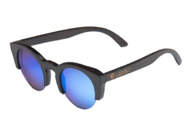 Gafas de sol de madera Natural Painted de Bamb  & Blue lens