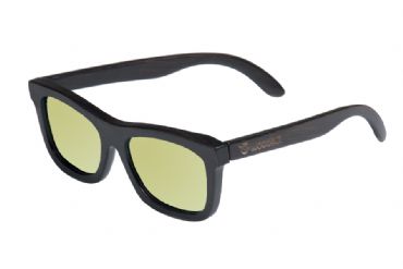 Gafas de sol de madera Natural Painted de Bamb  & Yellow lens