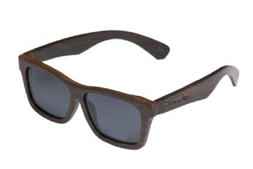 Gafas de sol de madera Natural Painted de ebony  & Black lens